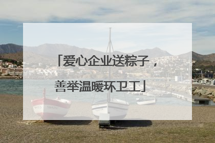 爱心企业送粽子，善举温暖环卫工
